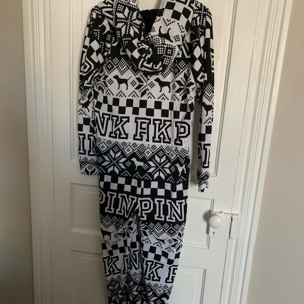 Pink winter pj jumpsuit
